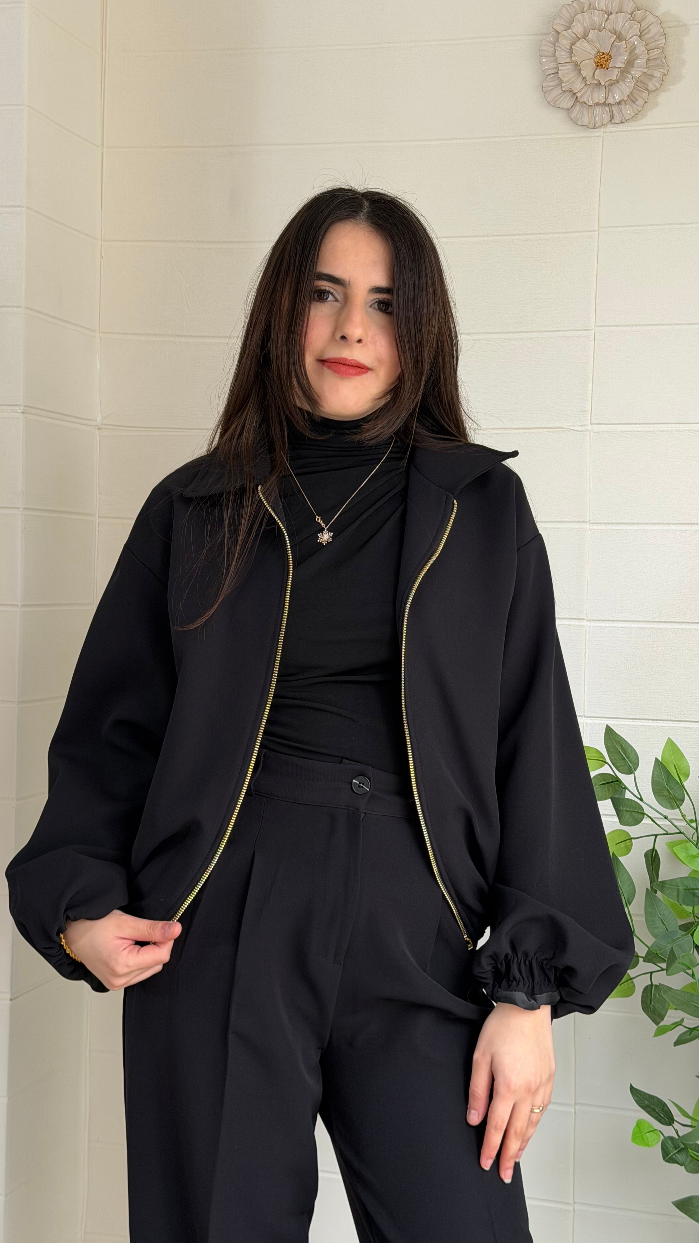 Duble Bel Kol Lastikli Mont