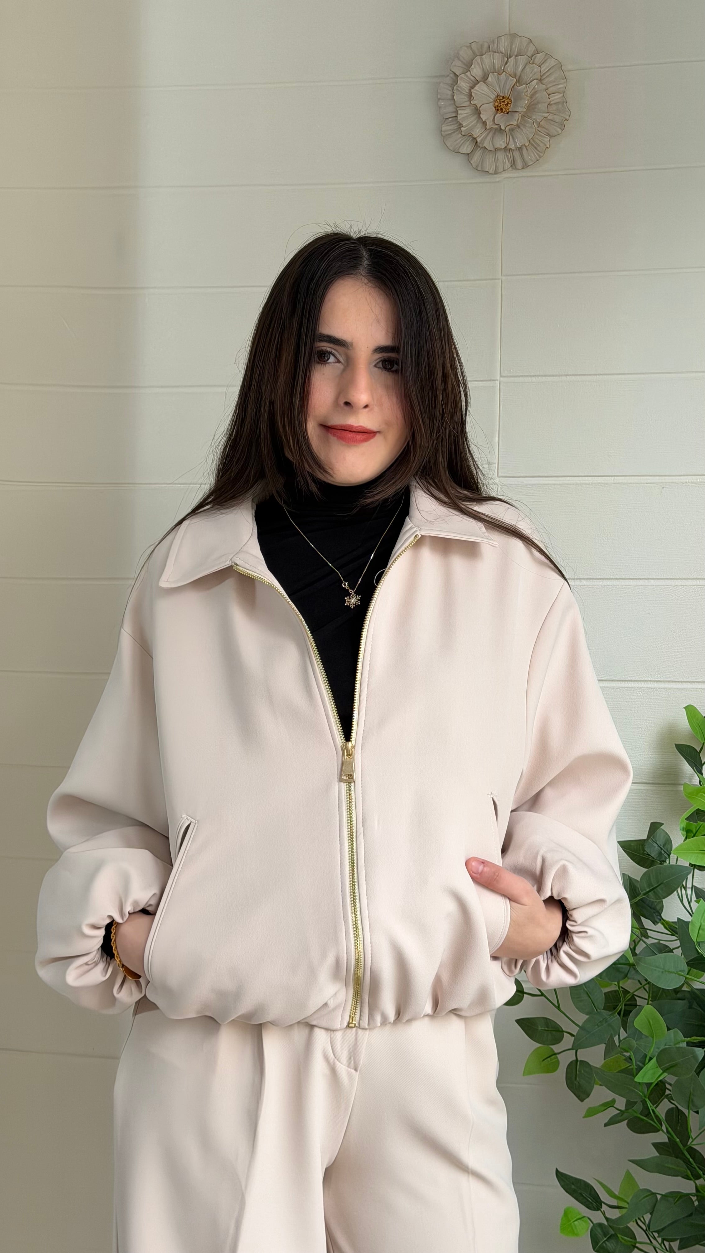 Duble Bel Kol Lastikli Mont