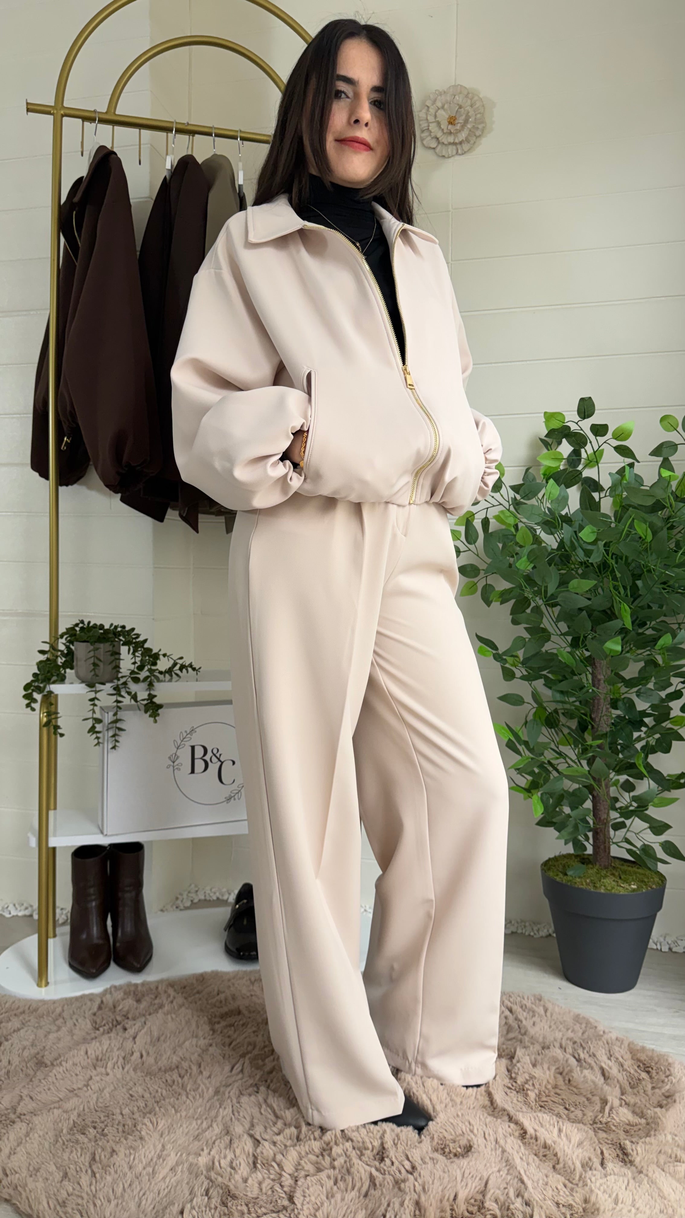 Duble Bel Kol Lastikli Mont