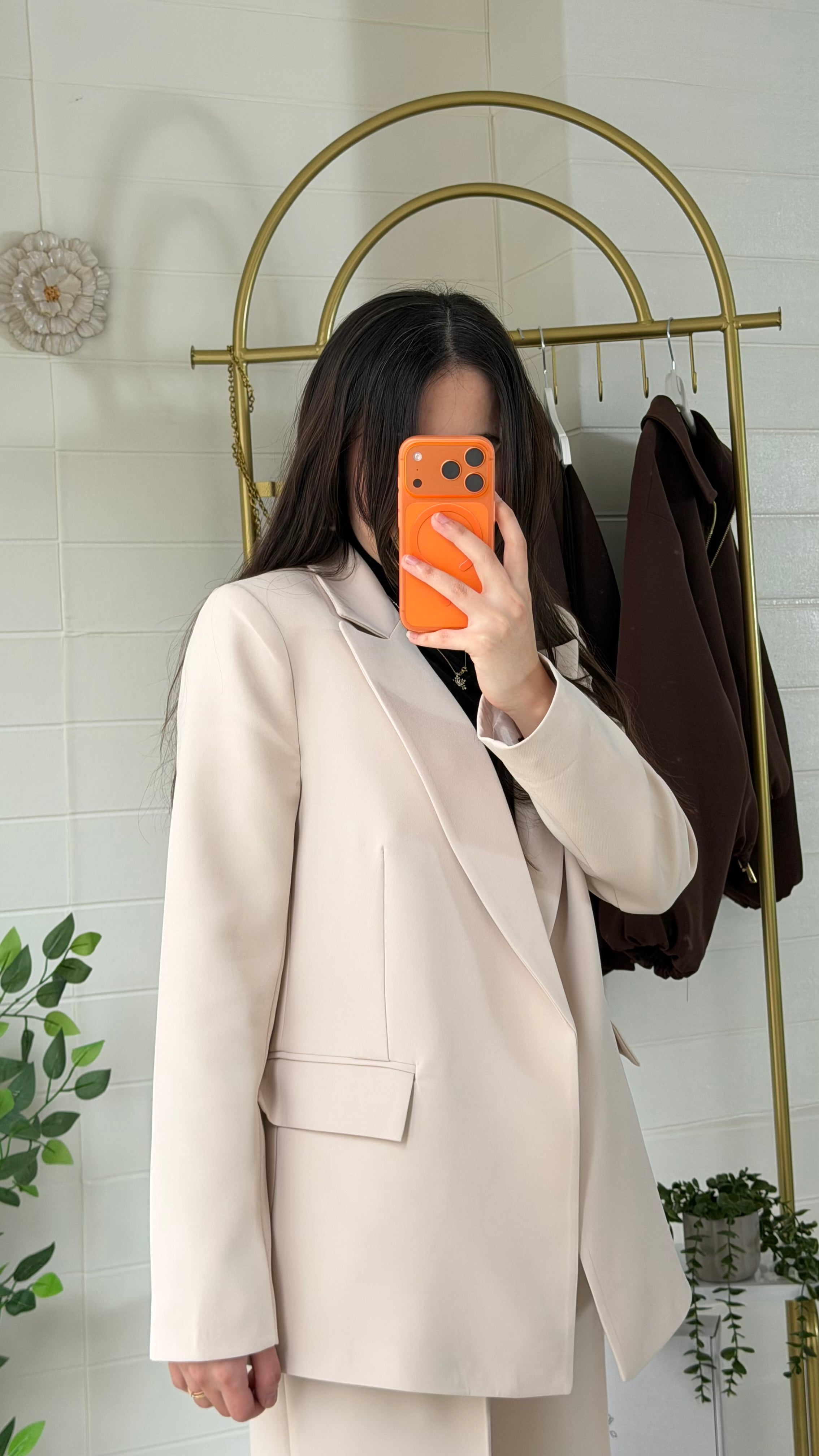 Astarı Çizgili Ceket