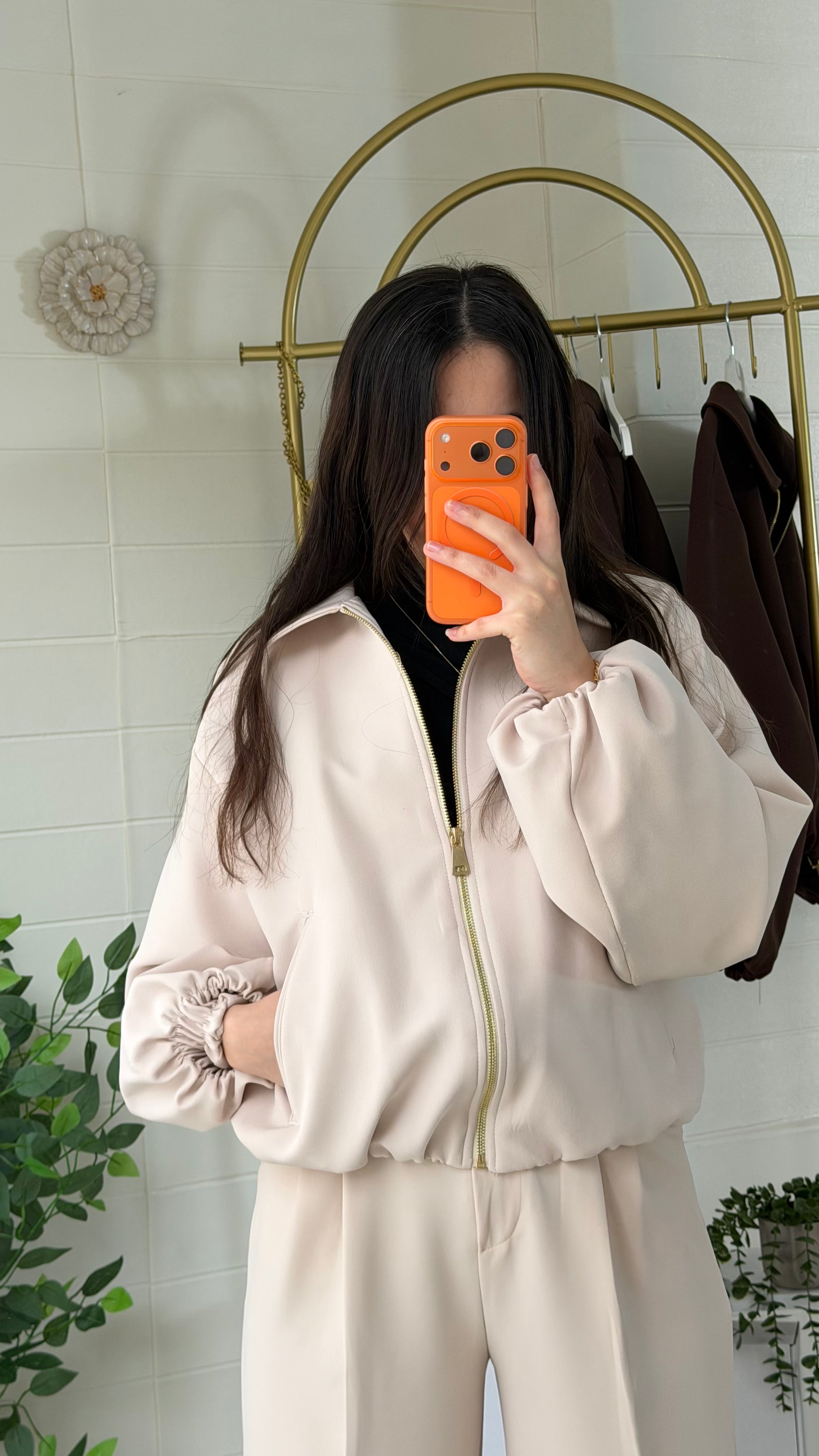 Duble Bel Kol Lastikli Mont