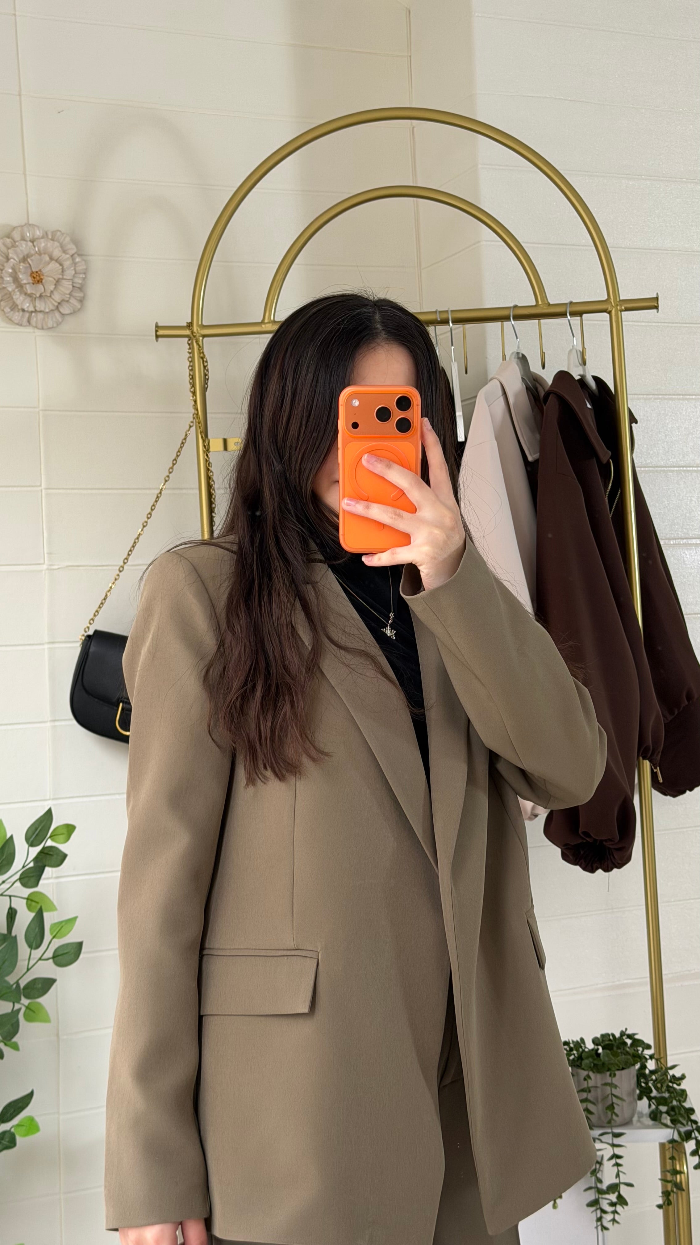 Astarı Çizgili Ceket