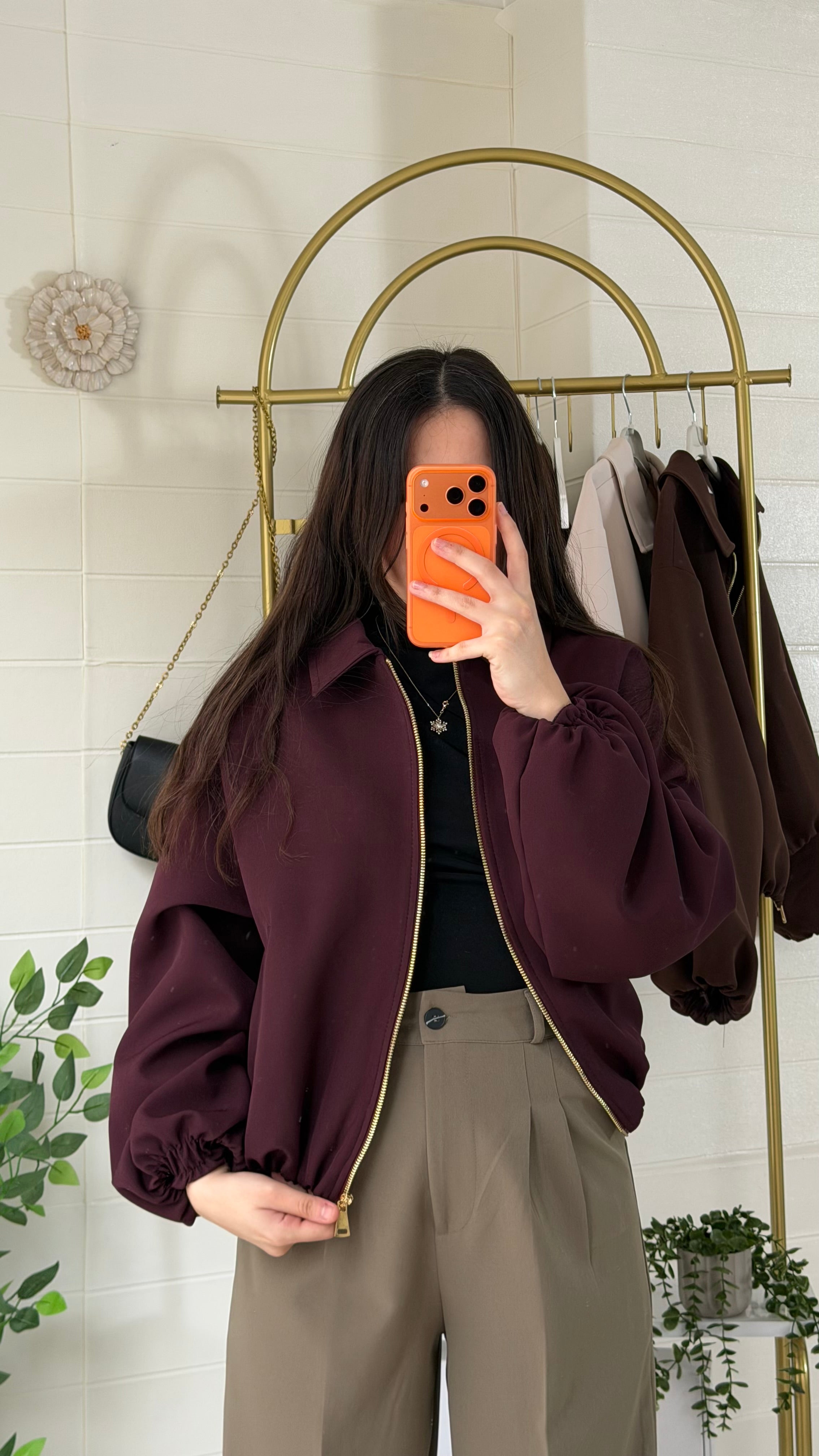 Duble Bel Kol Lastikli Mont