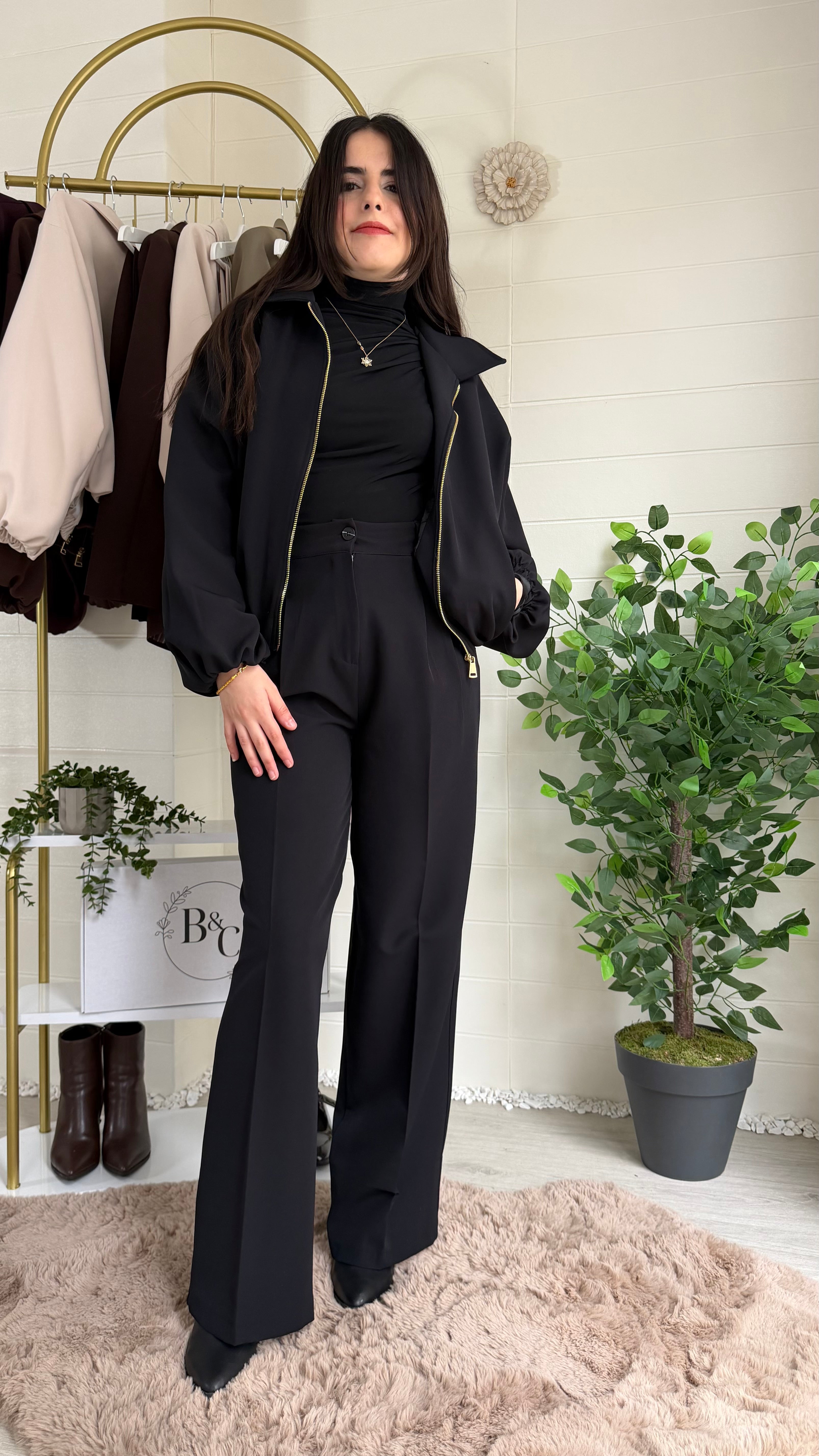 Duble Bel Kol Lastikli Mont