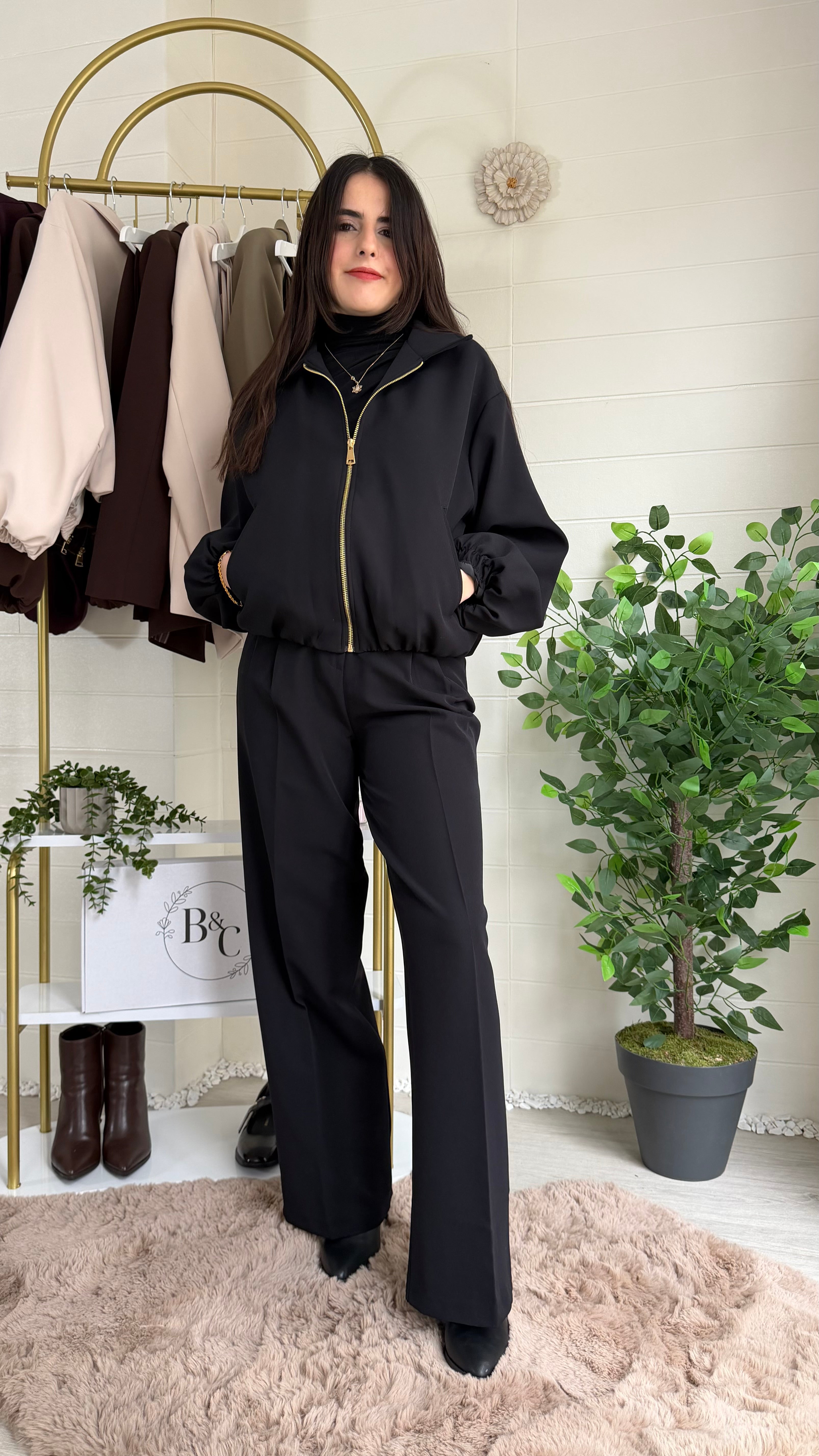 Duble Bel Kol Lastikli Mont