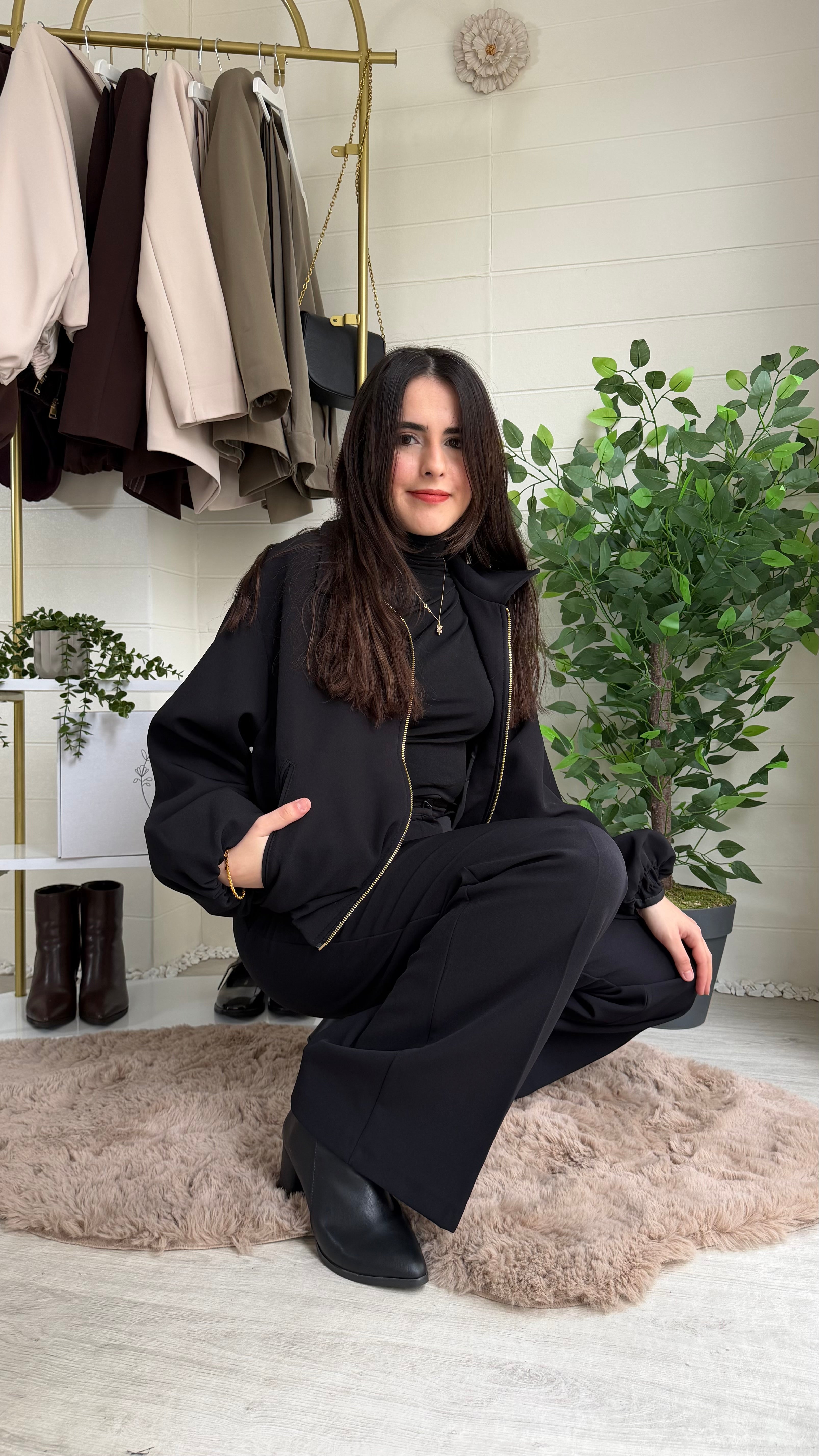 Duble Bel Kol Lastikli Mont