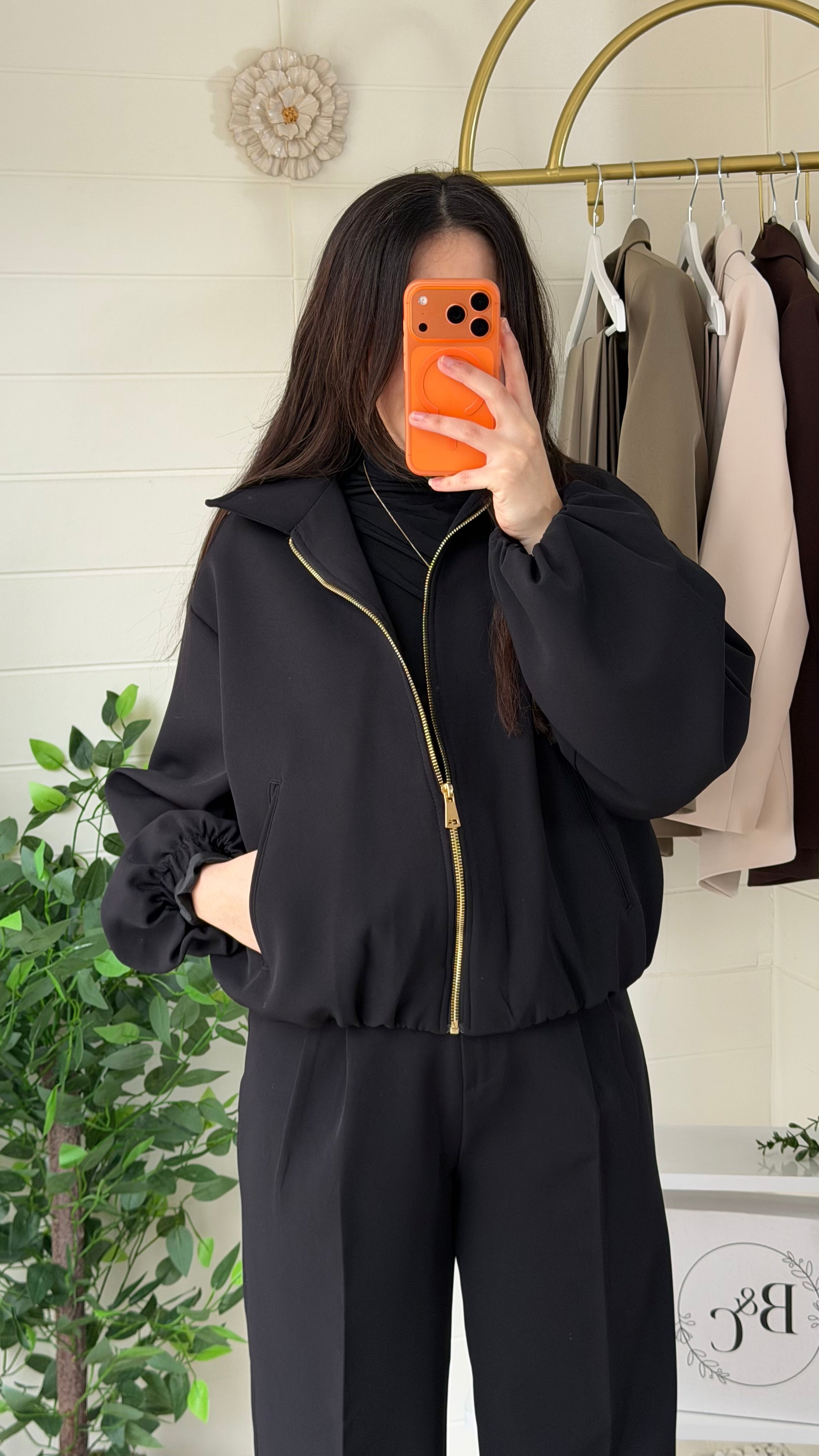 Duble Bel Kol Lastikli Mont