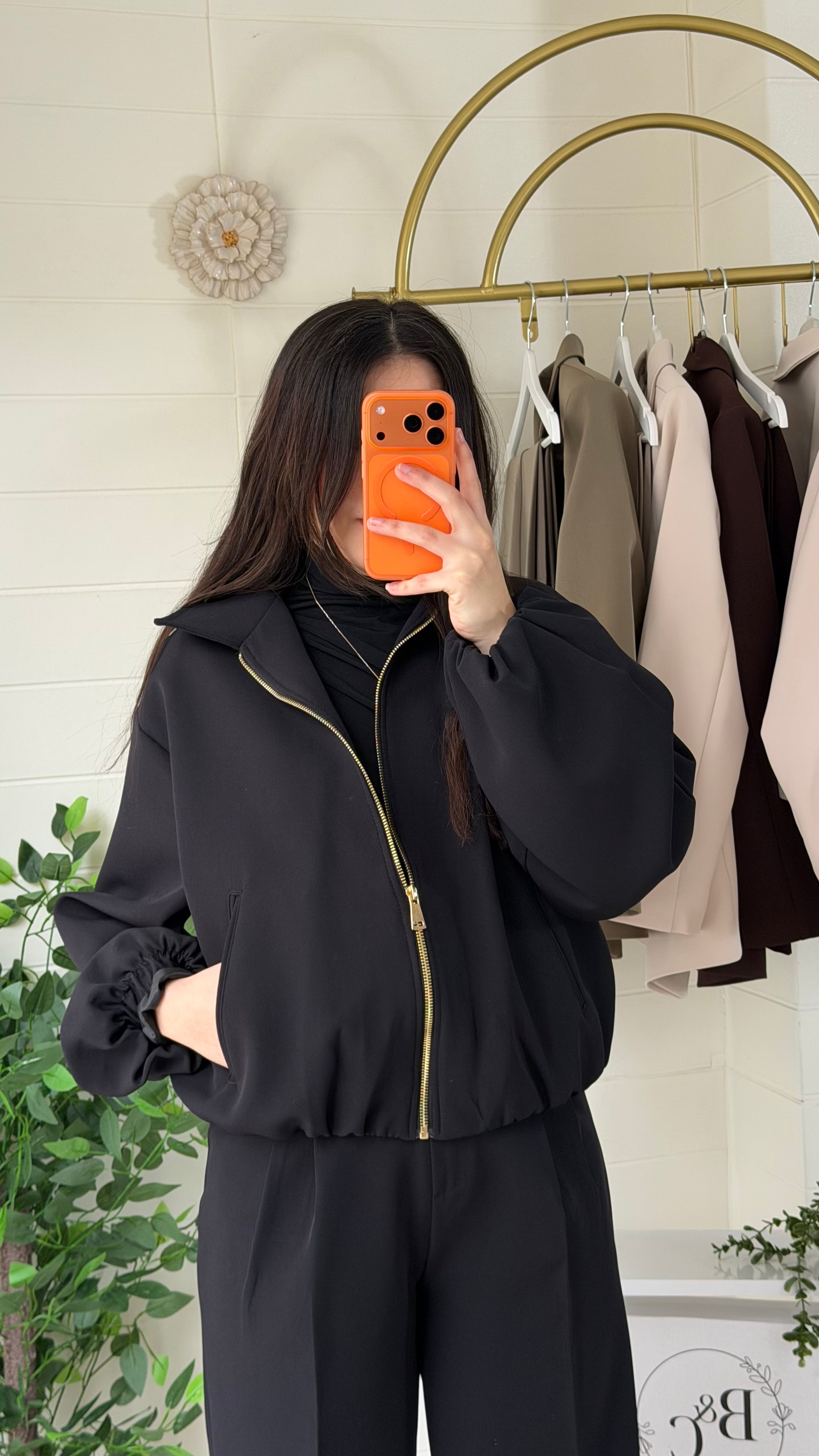 Duble Bel Kol Lastikli Mont