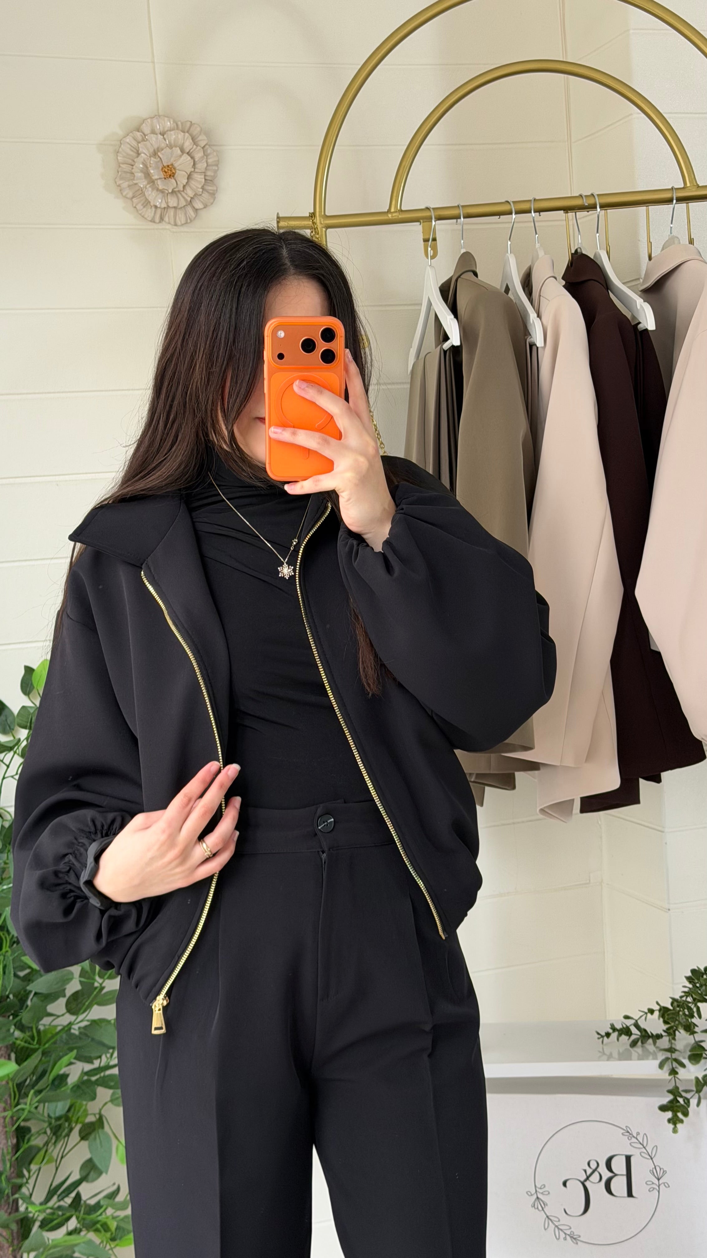 Duble Bel Kol Lastikli Mont