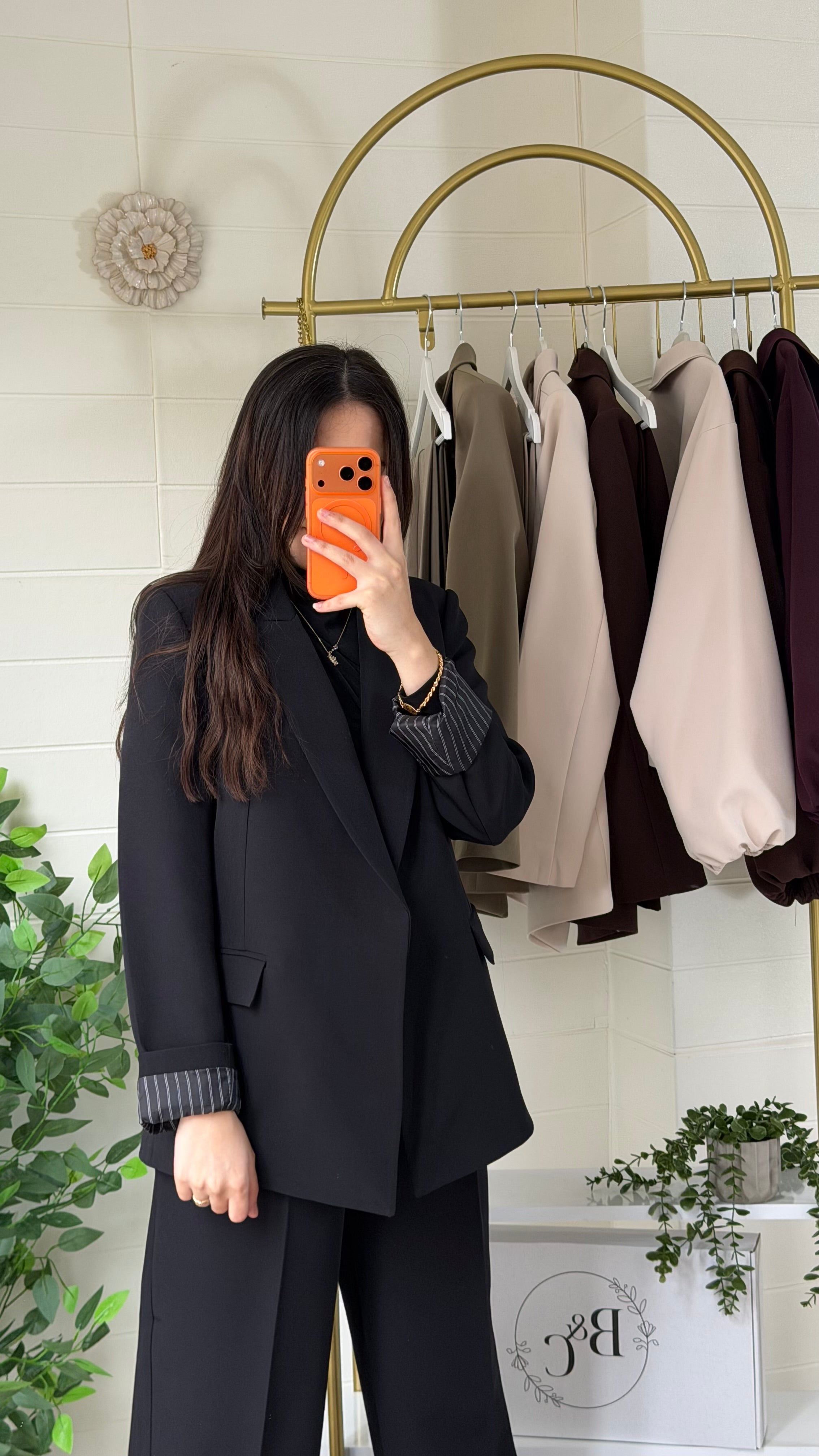 Astarı Çizgili Ceket