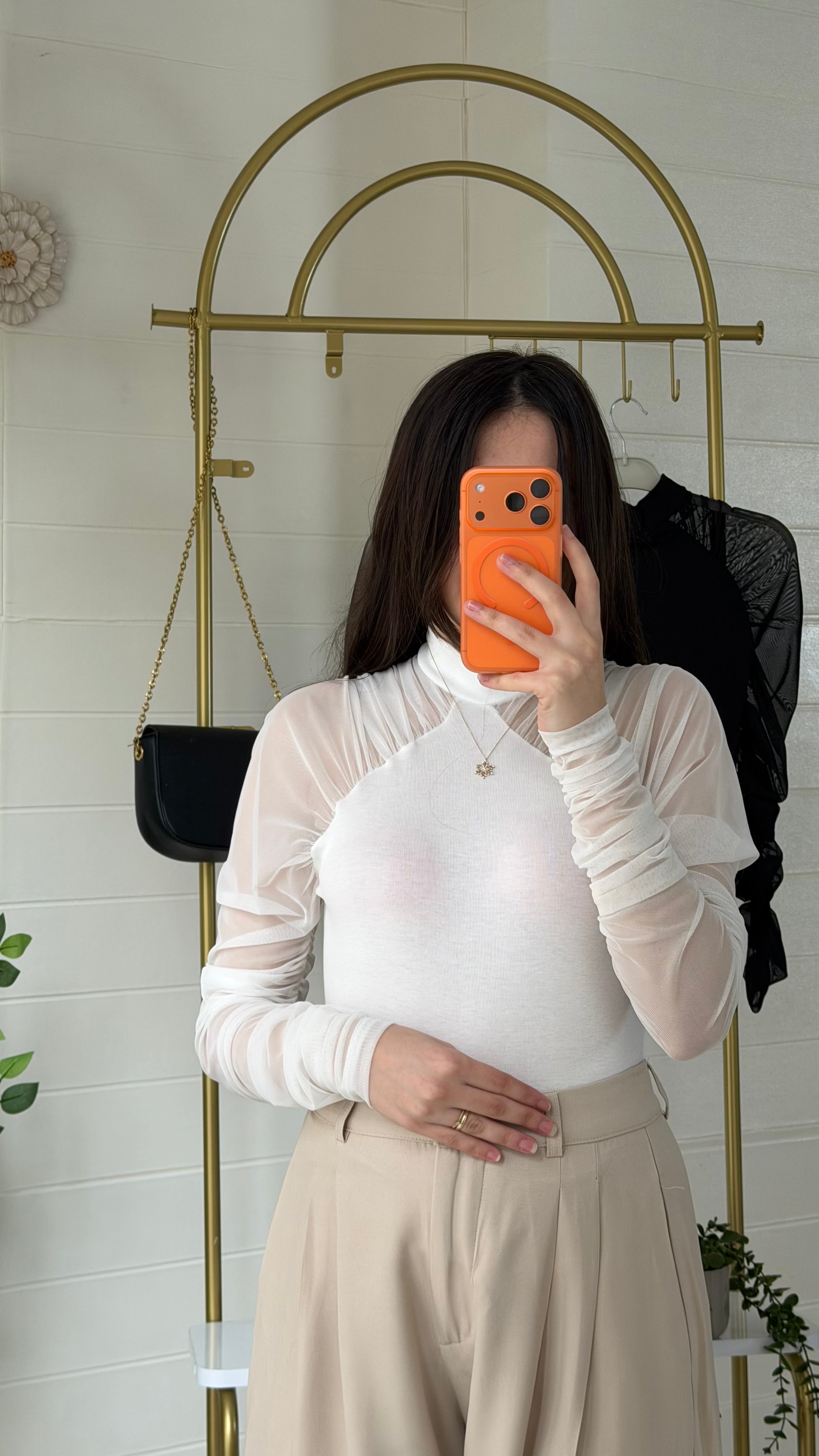 Kolları Tül Ribana Bluz