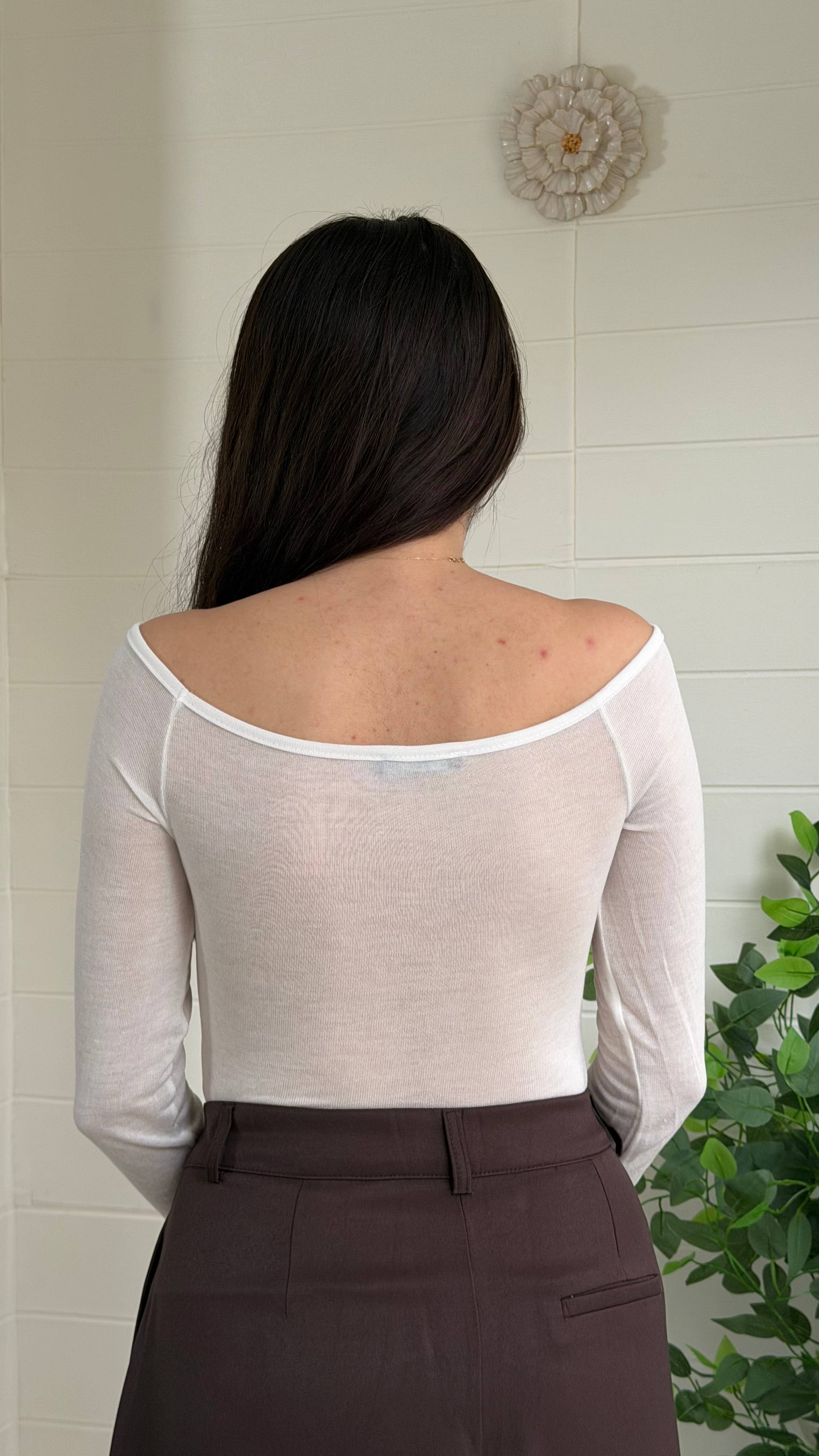 Göğsü Sütyen Transparan Bluz