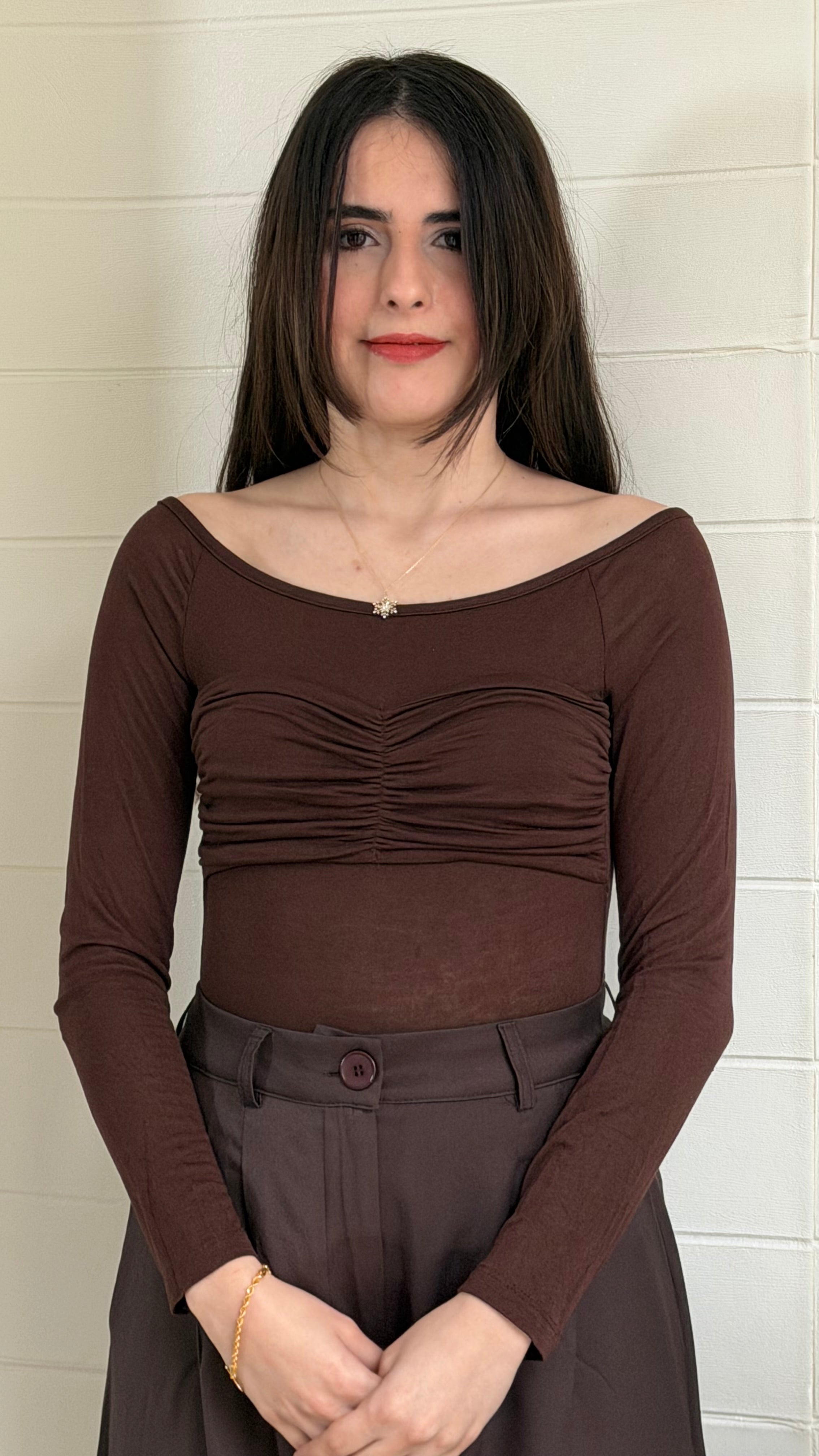 Göğsü Sütyen Transparan Bluz