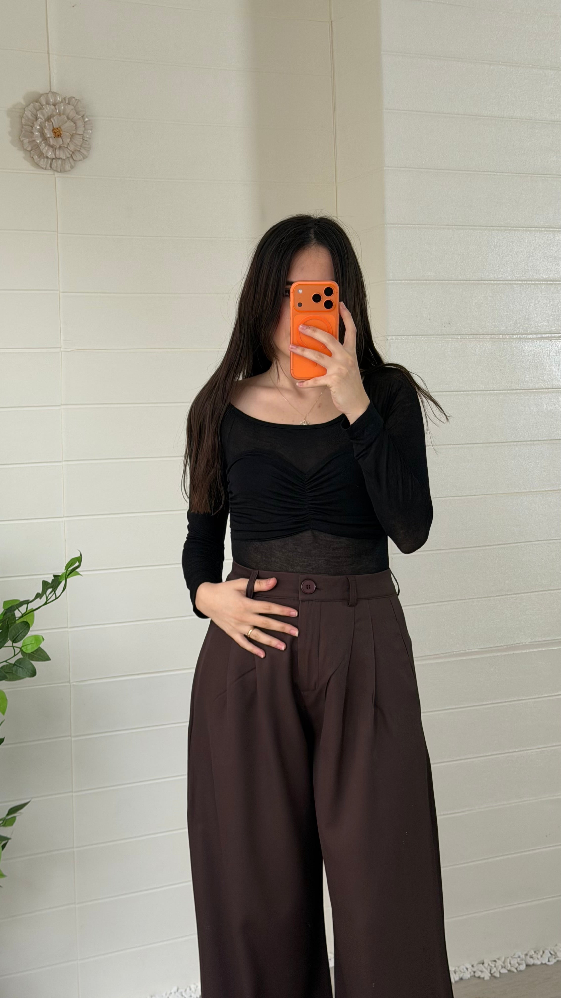 Göğsü Sütyen Transparan Bluz