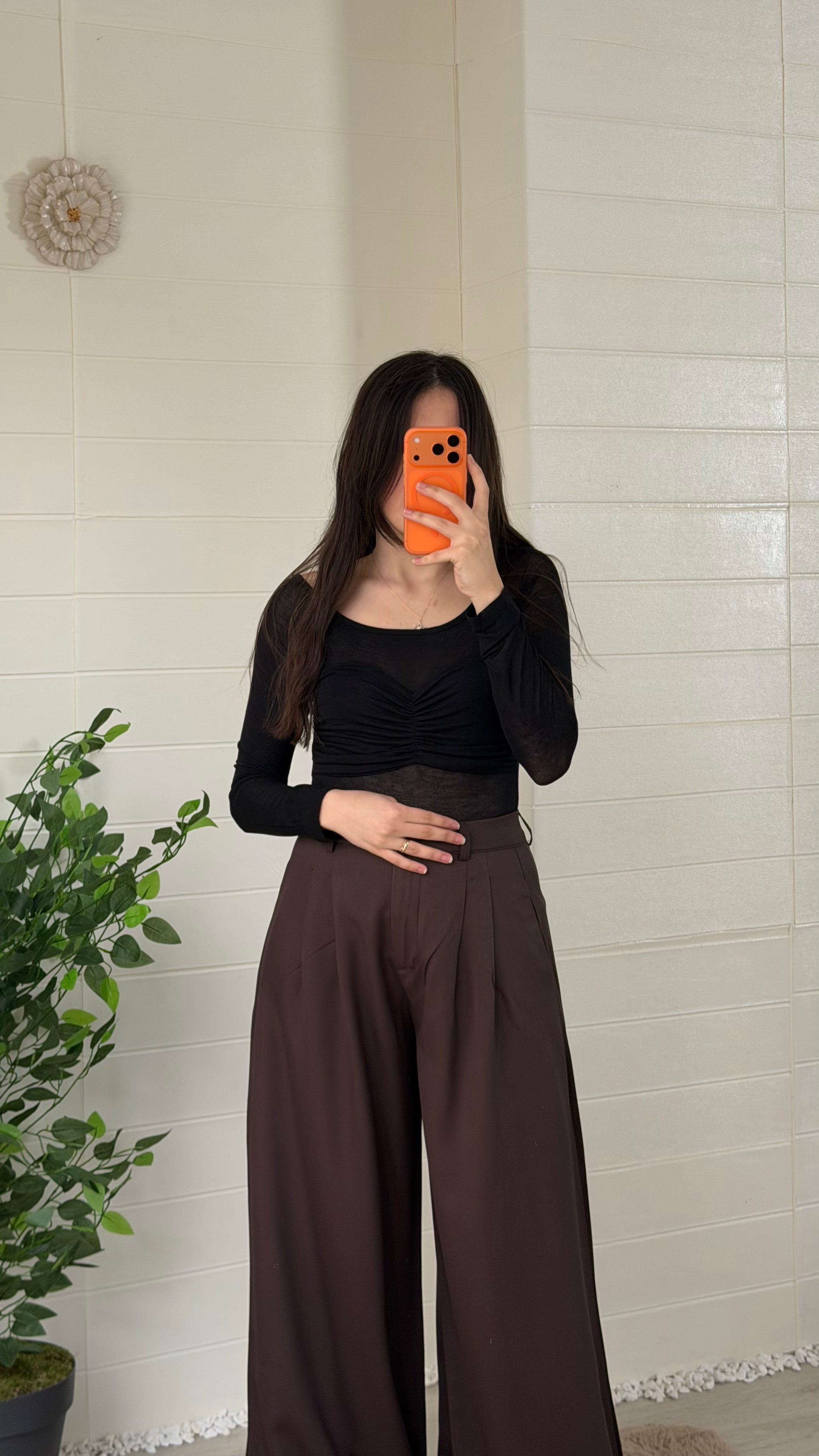 Göğsü Sütyen Transparan Bluz