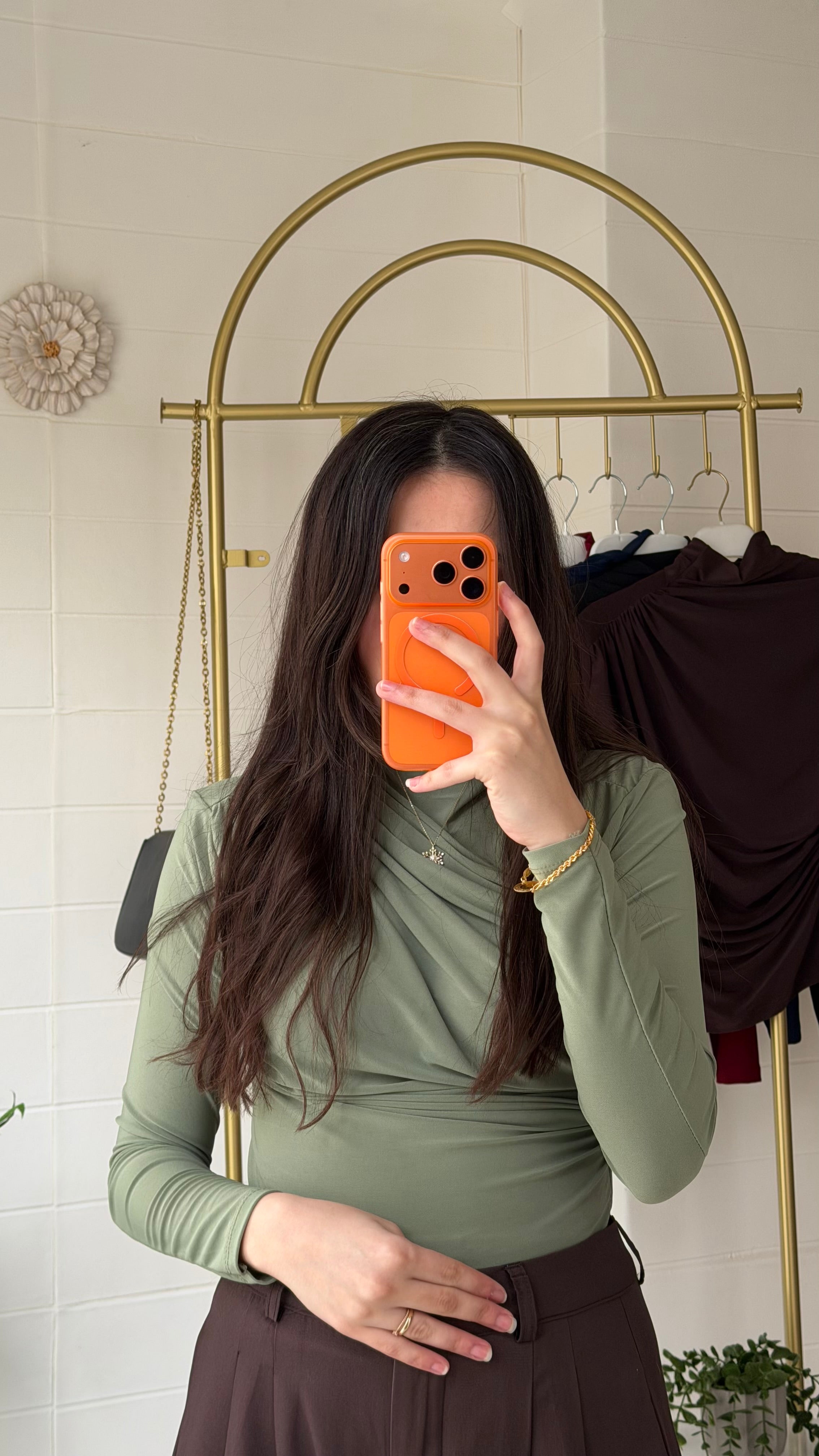 Omuz ve Bel Pile Bluz