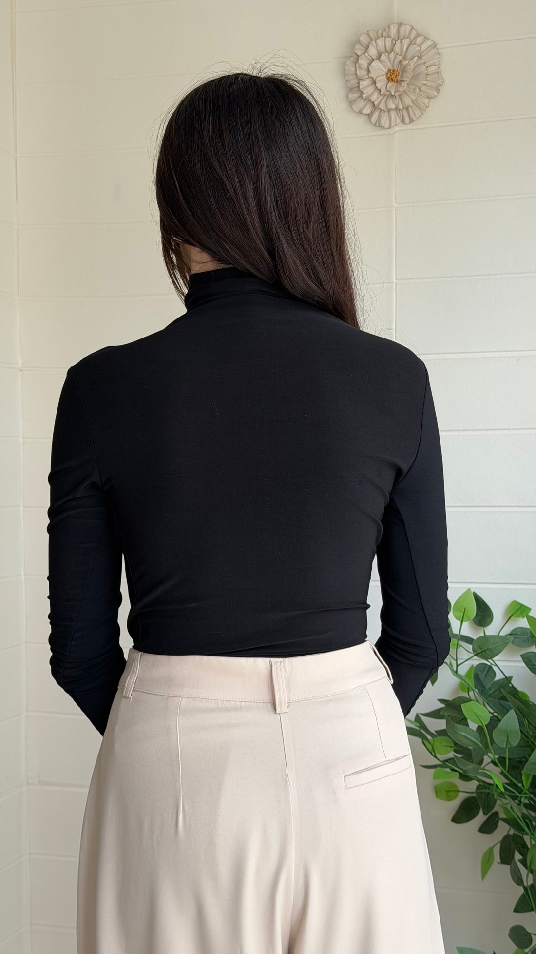 Omuz ve Bel Pile Bluz