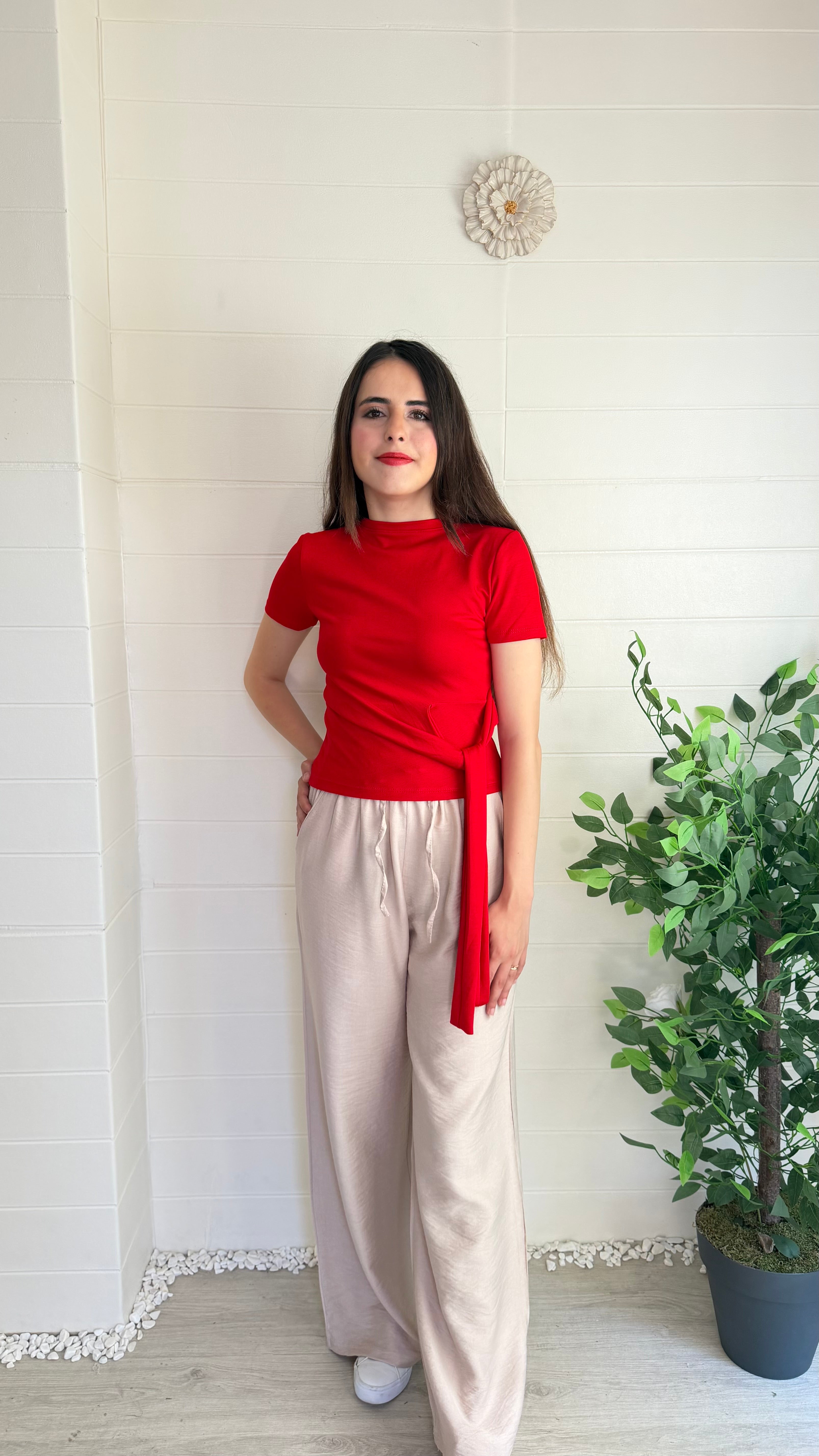 Modal Beli Düğümlü Bluz
