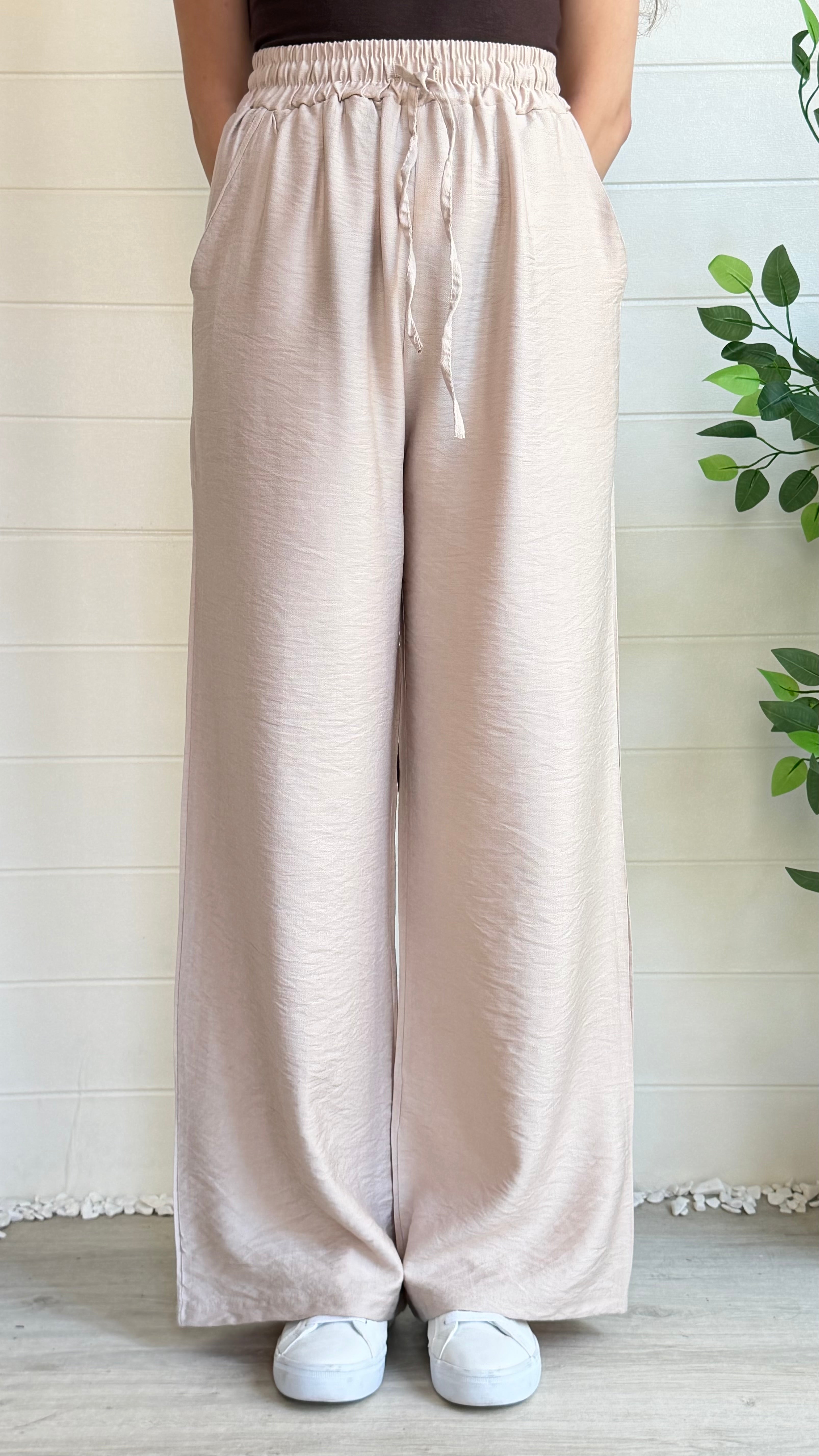 Keten Bol Paça Pantolon