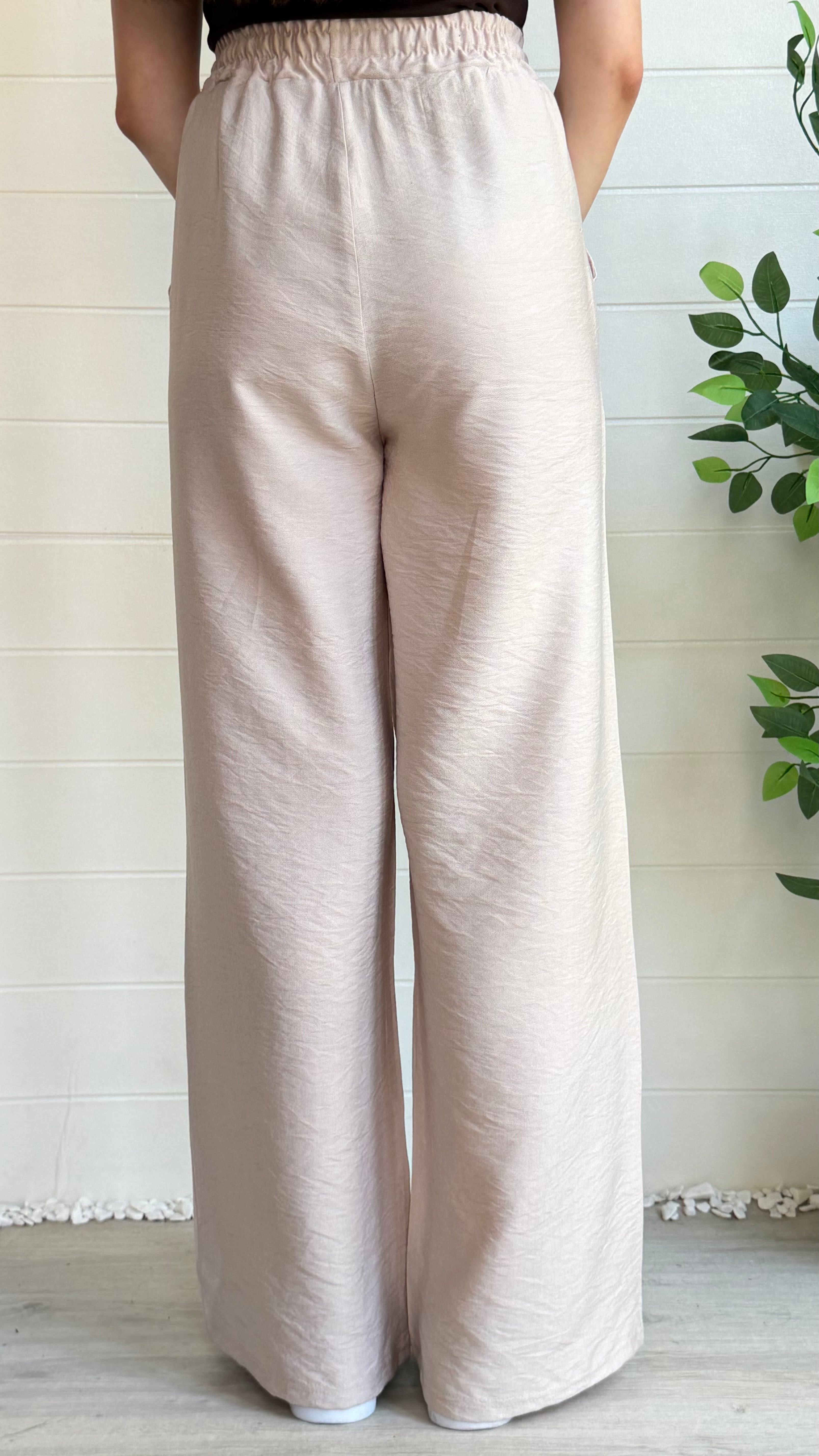 Keten Bol Paça Pantolon