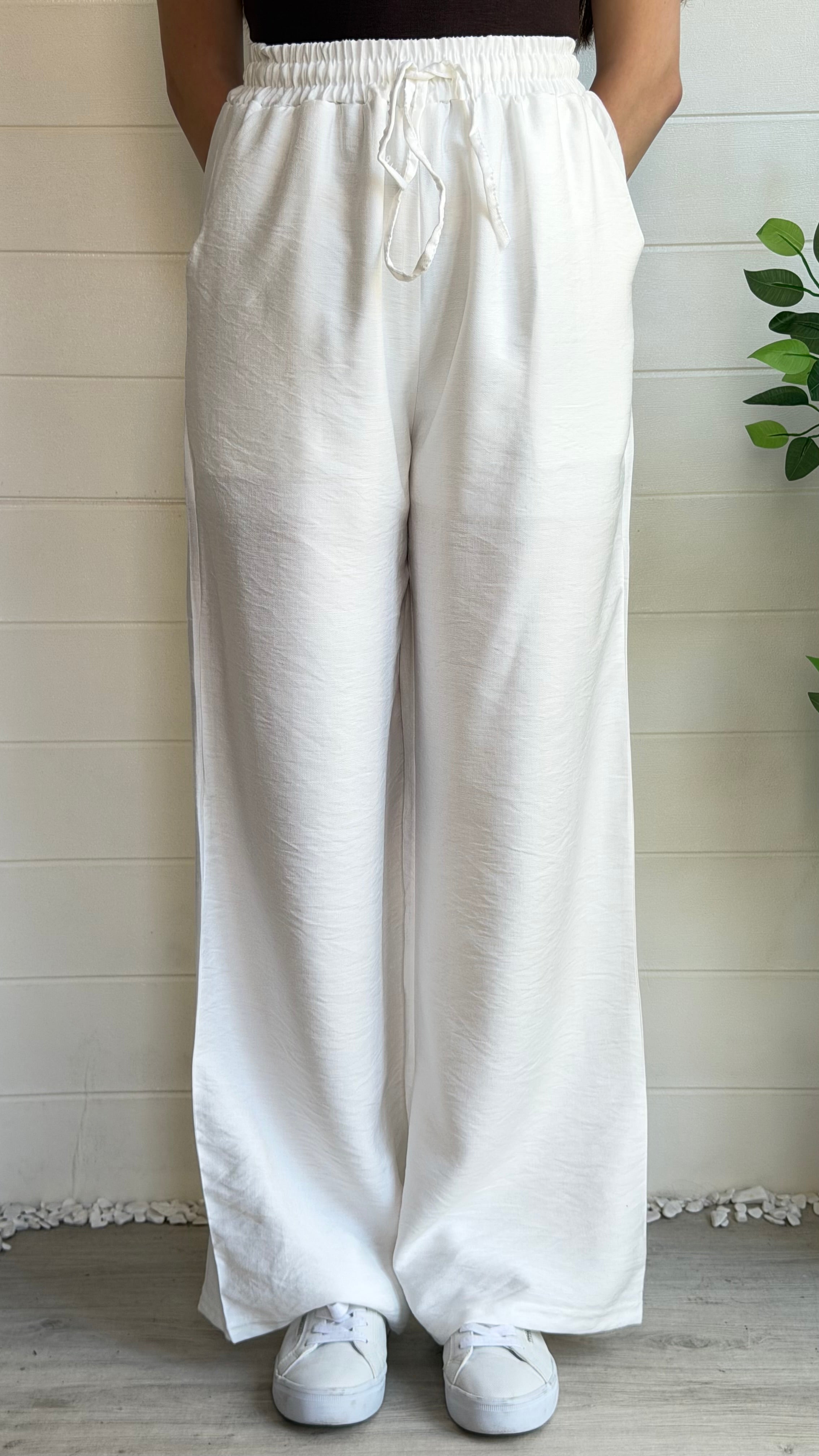 Keten Bol Paça Pantolon